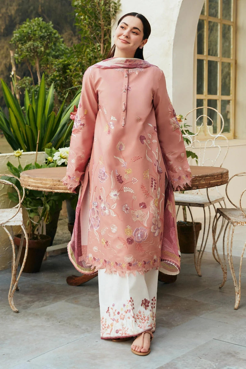 ZARA SHAH JAHAN - 3PC DHANAK EMBROIDERED JA-89