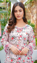 2 Piece Stitched Cotton Lawn Printed-Suit EJ-147