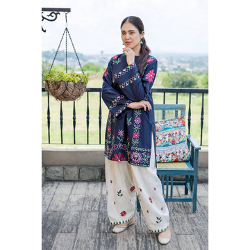 2PC Pure Lawn Embroided Suit JA-208