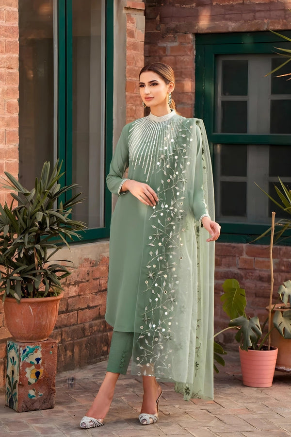 NATASHA KAMAL - 3PC LAWN SEQUENCE EMBROIDERED JA-84