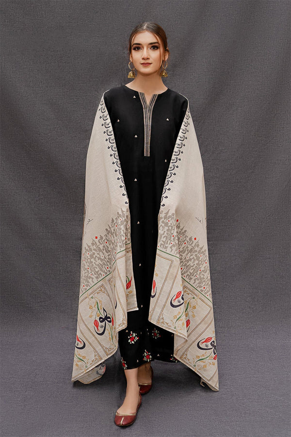 URGE - 3PC DHANAK EMBROIDERED JA-W142