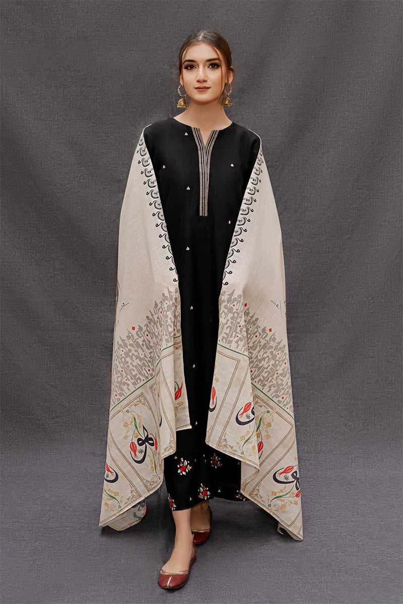 URGE - 3PC DHANAK EMBROIDERED JA-W142