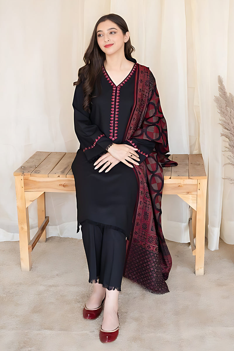 AISLING - 3PC DHANAK EMBROIDERED JA-W145
