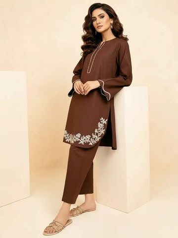 2 PC Cotton Lawn Embroided Suit JA-206