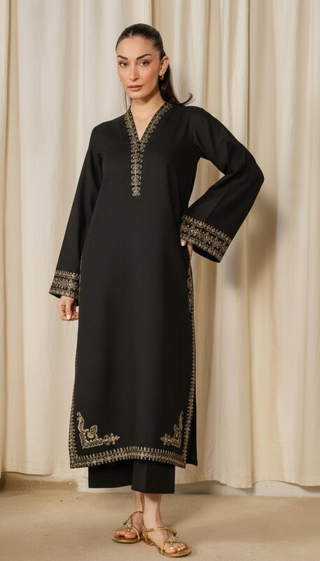 Esme 2 PC Un-Stitch  Lawn Embroided Suit JA-207