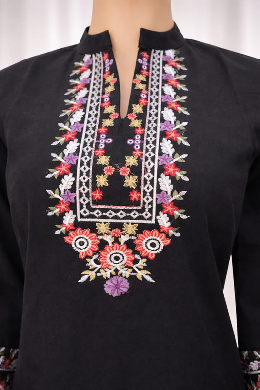 2 Piece Stitched Cotton Lawn Embroided Suit EJ-223