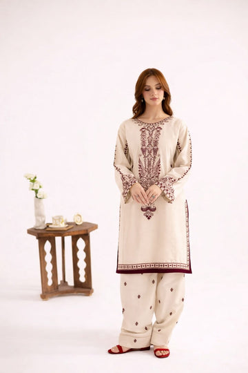 2 PC Stitched Lawn Embroided Suit JA-200 S
