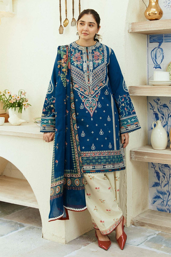 ZARA SHAH JAHAN - 3PC DHANAK EMBROIDERED JA-131