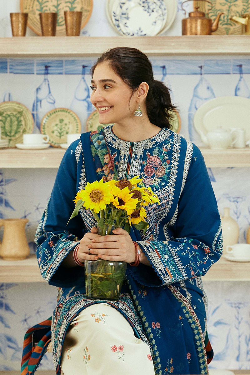 ZARA SHAH JAHAN - 3PC LAWN EMBROIDERED JA-41