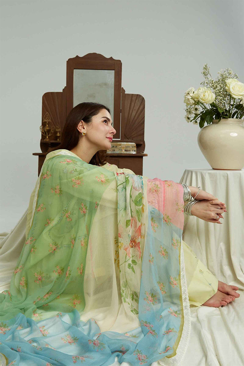 ZARA SHAH JAHAN - 3PC LAWN EMBROIDERED FL-S117