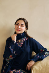 ZARA SHAHJAHAN - 3PC DHANAK EMBROIDERED JA-W79