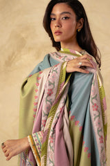 ZARA SHAH JAHAN - 3PC DHANAK EMBROIDERED FL-W81