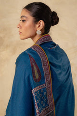 ZARA SHAH JAHAN - 3PC DHANAK EMBROIDERED JA-W143