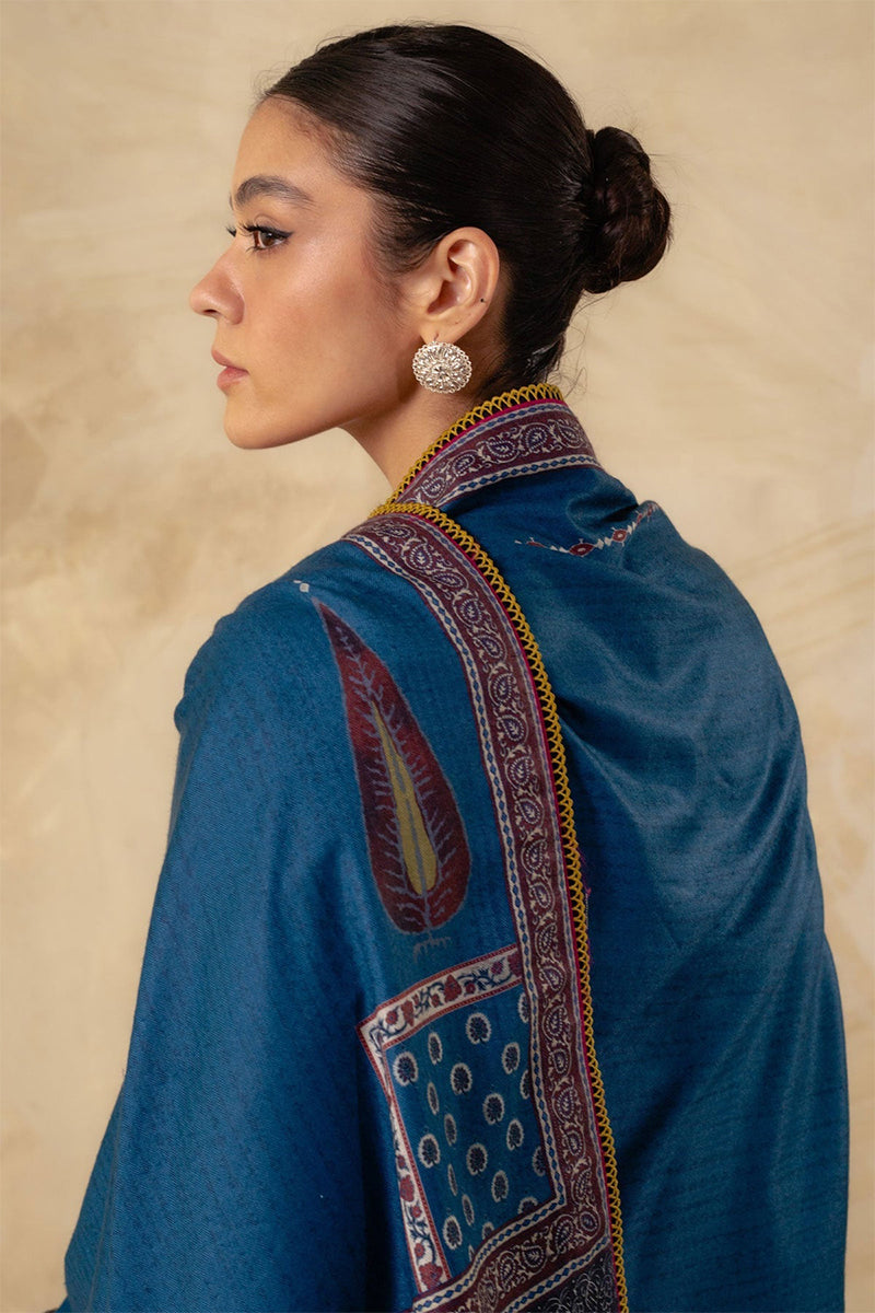 ZARA SHAH JAHAN - 3PC DHANAK EMBROIDERED JA-W143
