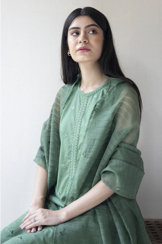 DYOT - 3PC DHANAK EMBROIDERED JA-23