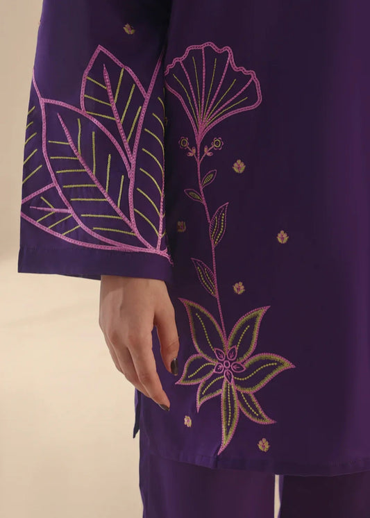 Saga 2 PC Stitched Lawn Embroided Suit JA-202 S