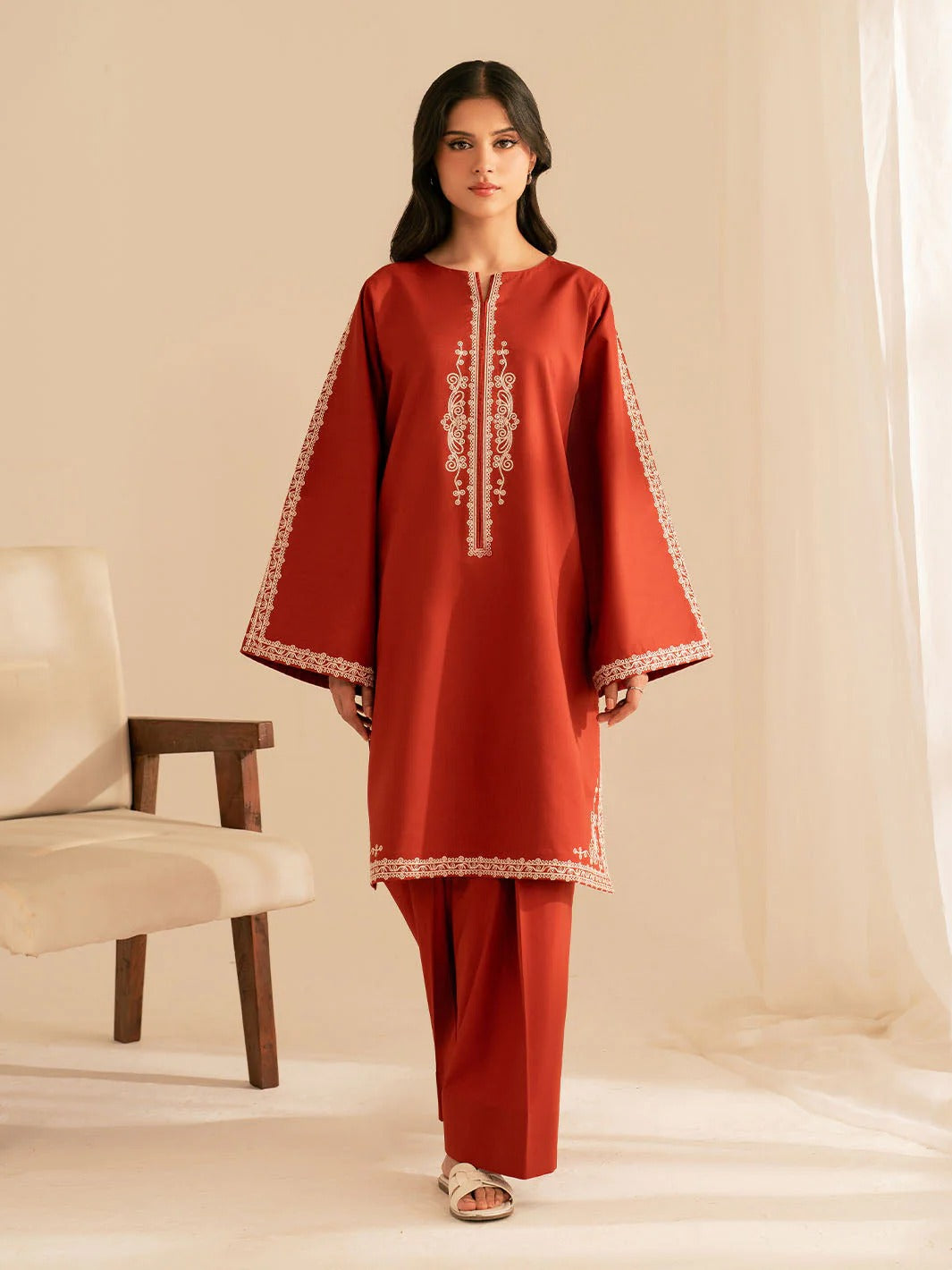 BATIK - 2PC DHANAK EMBROIDERED JA-107