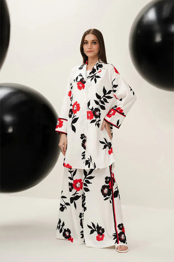 LULUSAR - 2PC DIGITAL SILK PRINTED JASP-03