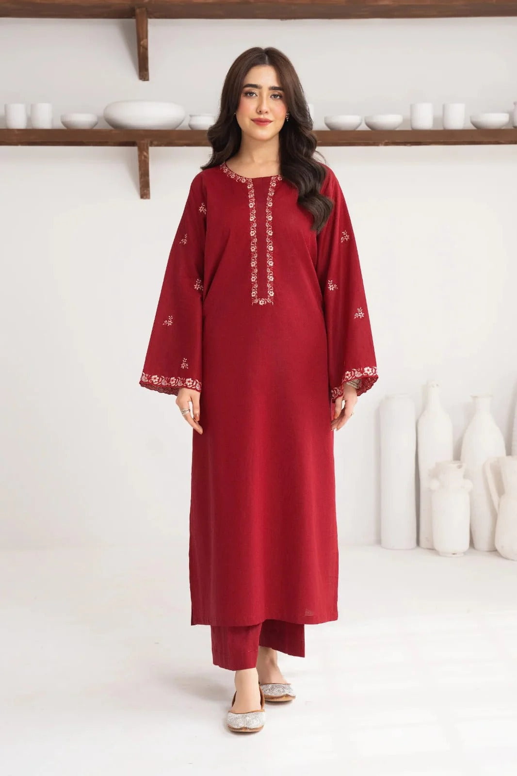SELMA 2PCS WINTER DHANAK EMBROIDERED JA-103