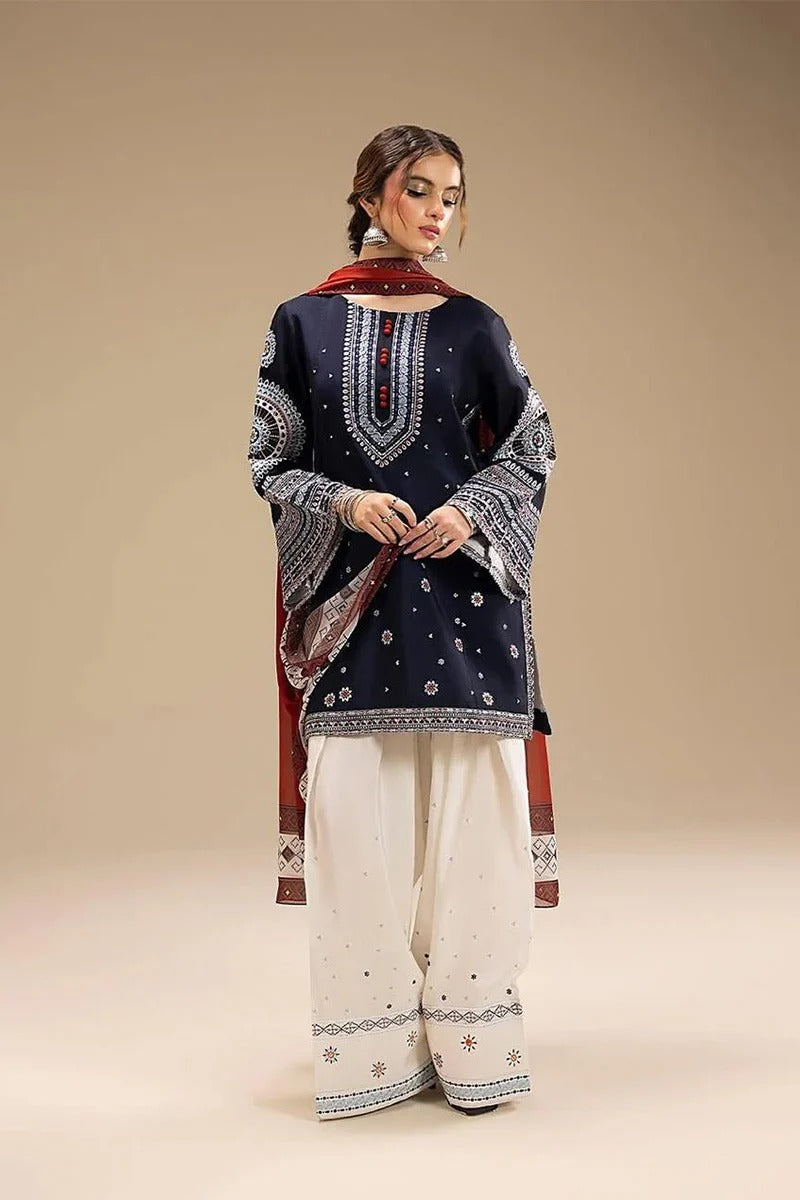 JAZMIN - 3PC DHANAK EMBROIDERED JA-167