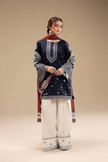 JAZMIN - 3PC DHANAK EMBROIDERED JA-167
