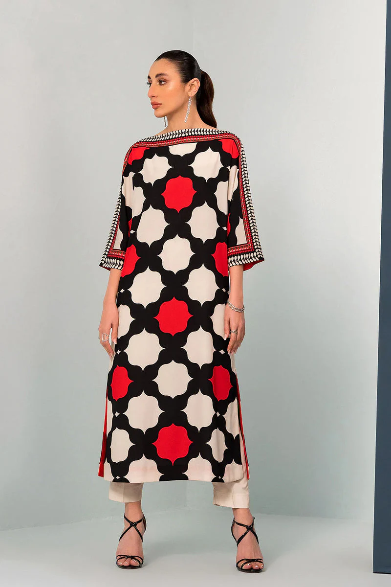 LULUSAR - 2PC DIGITAL SILK PRINTED JASP-08