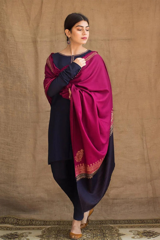 AISLING - 3PC DHANAK EMBROIDERED FL-07