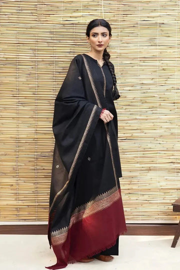AISLING - 3PC DHANAK EMBROIDERED JA-160