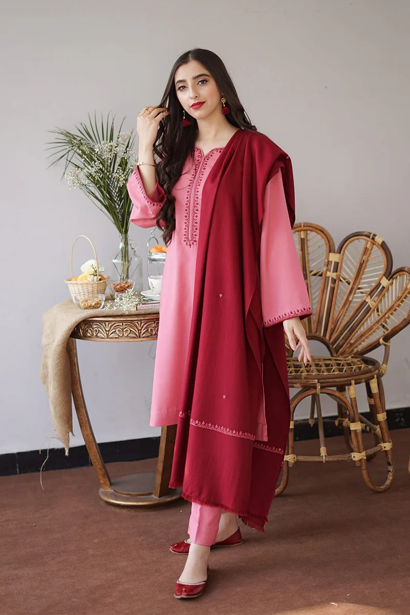 AISLING - 3PC DHANAK EMBROIDERED JA-161