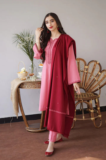 AISLING - 3PC DHANAK EMBROIDERED JA-161