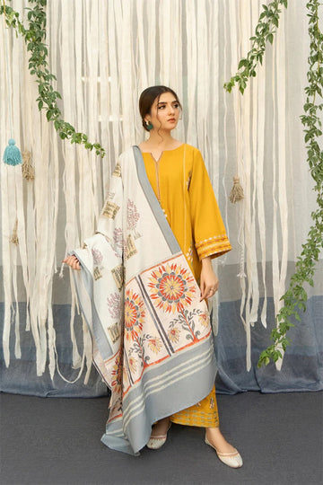 URGE - 3PC DHANAK EMBROIDERED JA-159