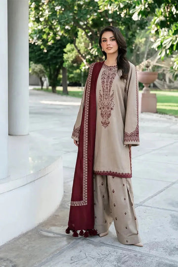 JAZMIN - 3PC DHANAK EMBROIDERED JA-168
