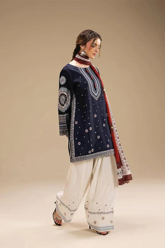 JAZMIN - 3PC DHANAK EMBROIDERED JA-167