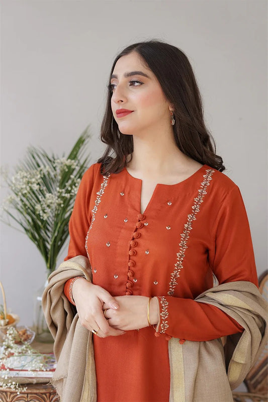 AISLING - 3PC DHANAK EMBROIDERED JA-165