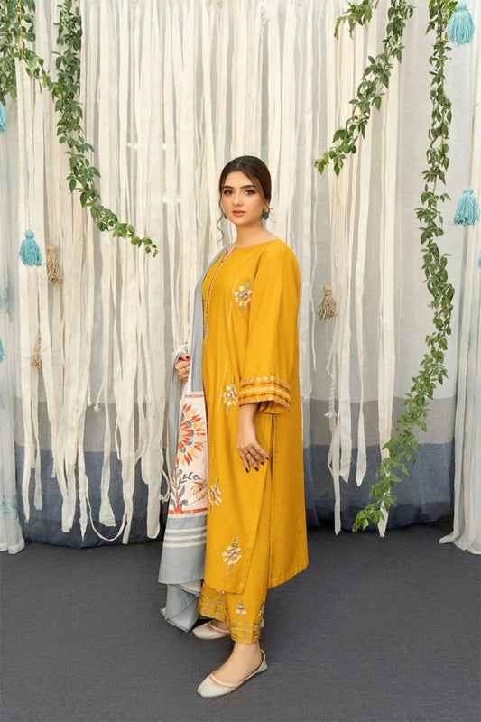 URGE - 3PC DHANAK EMBROIDERED JA-159