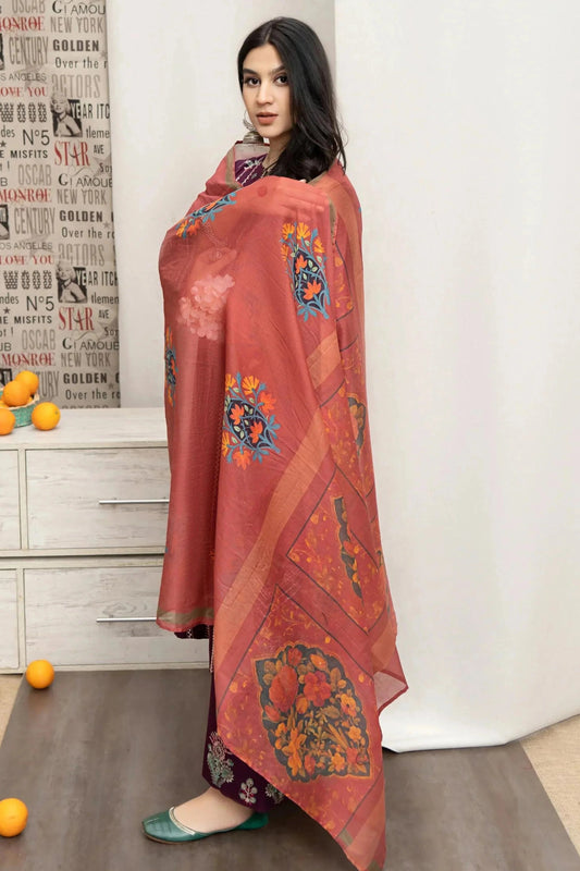 URGE - 3PC DHANAK EMBROIDERED JA-153