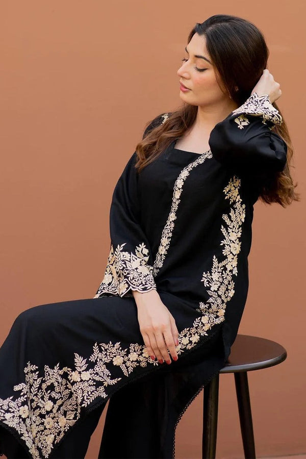 MARIA B - 2PC Dhanak EMBROIDERED JA-93