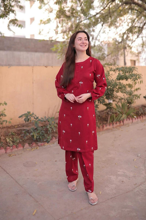 RED ROSE - 2PC LAWN EMBROIDERED JA-17